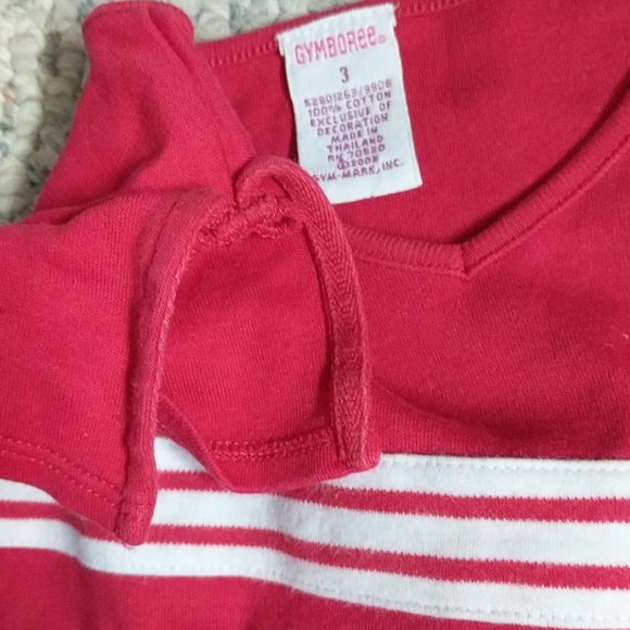 Girls size 3 Gymboree red & white top & skort - Picture 5 of 8